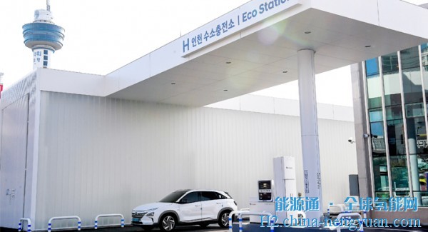 现代汽车与SK Gas合作建造了仁川的第一座加氢站