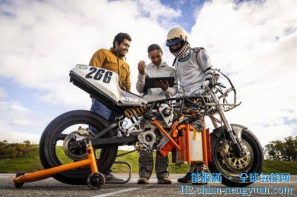 麻省理工学院推出一辆300马力的氢燃料电池摩托车